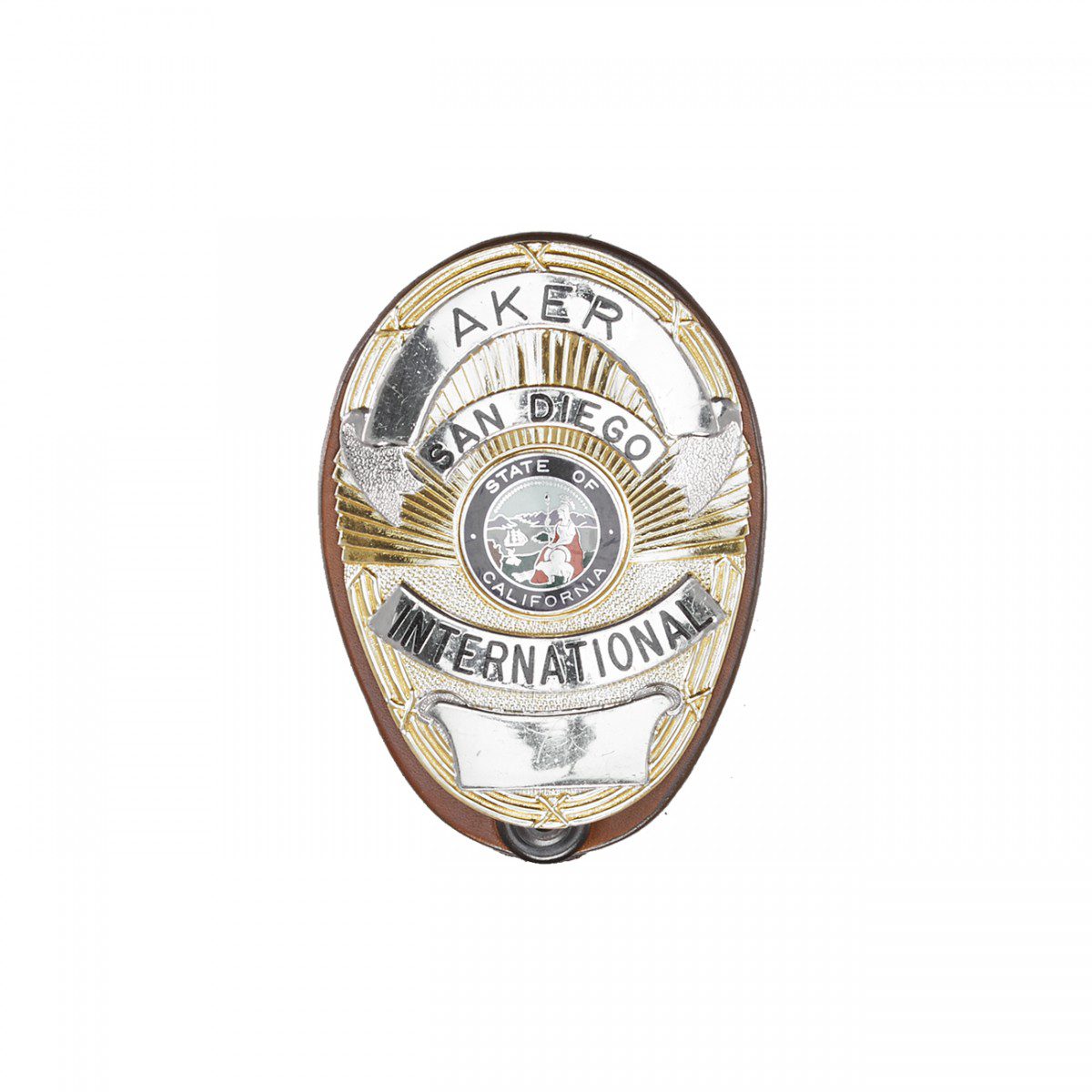 Aker Leather Shield Badge Holder 591